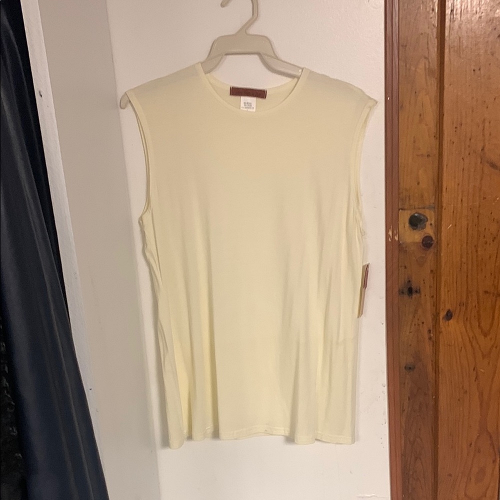 Sleeveless Cream Top